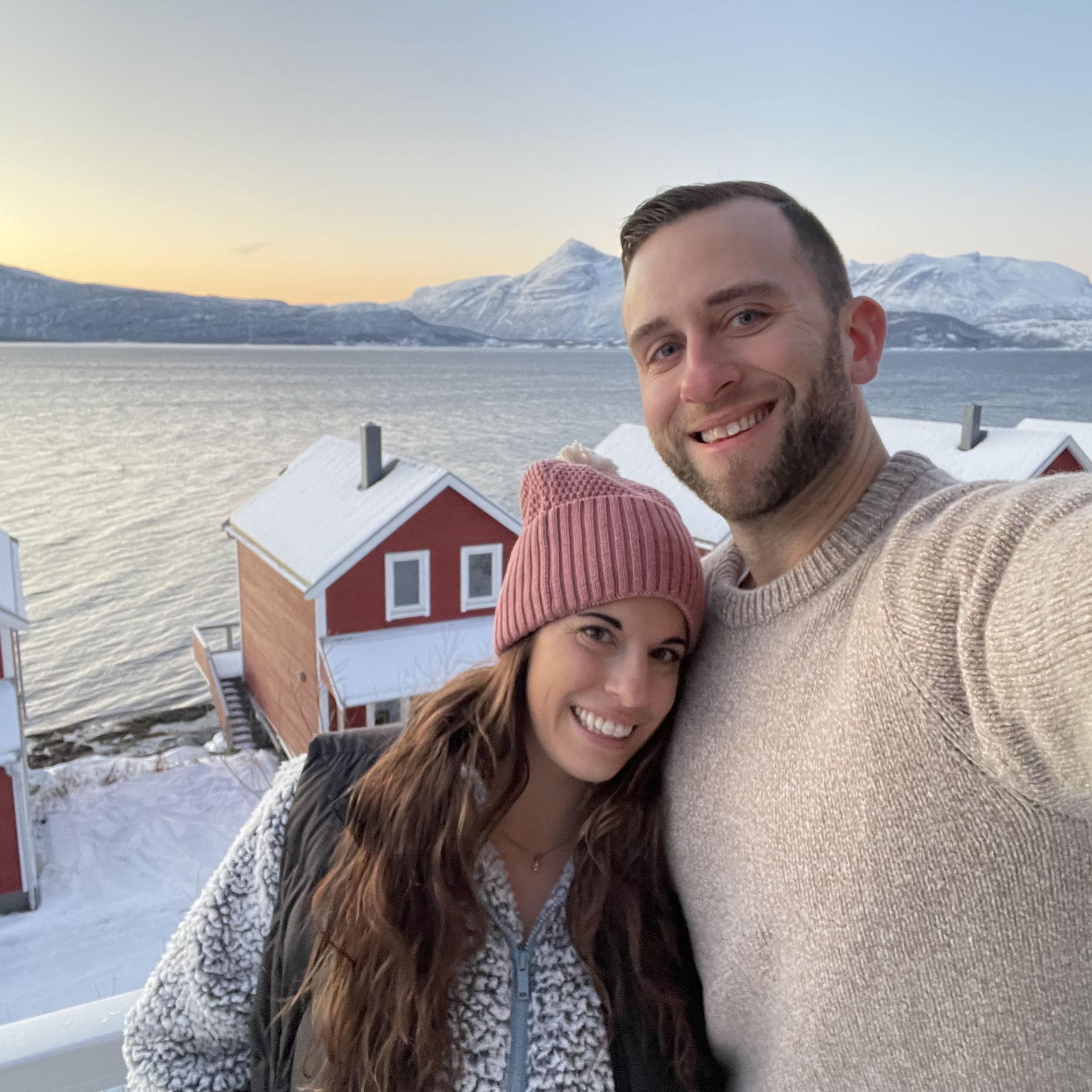Our first trip together, to see the Northern Lights! December 2022