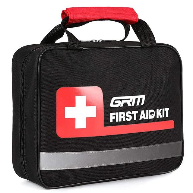 GRM Upgraded 465 Pieces First Aid Kit for Businesses Emergency at Home, Office, Outdoors, Car, Camping, Workplace, Hiking and Survival