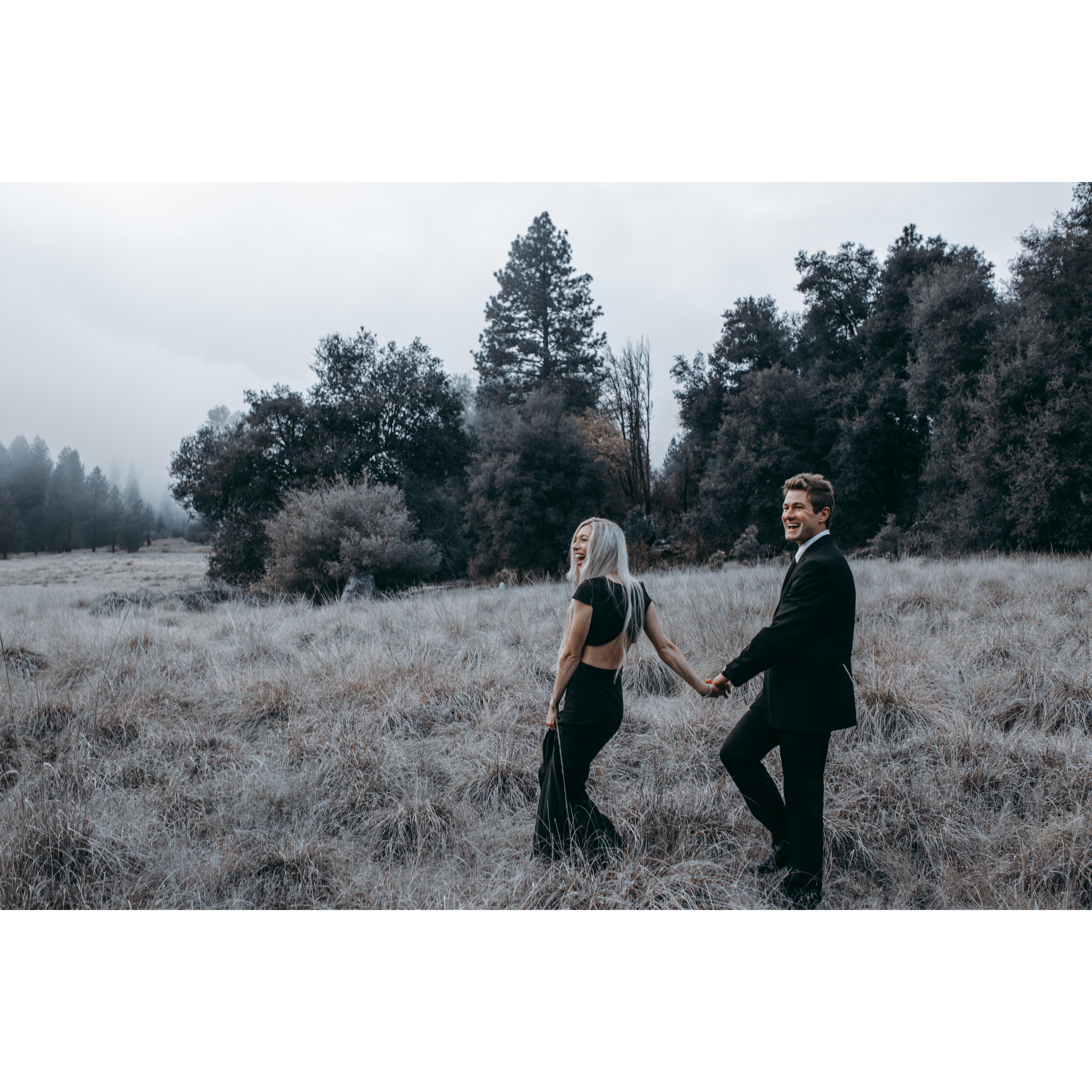This is the first time we ever took professional pictures together! Last year March 2018 at Palomar Mountain.