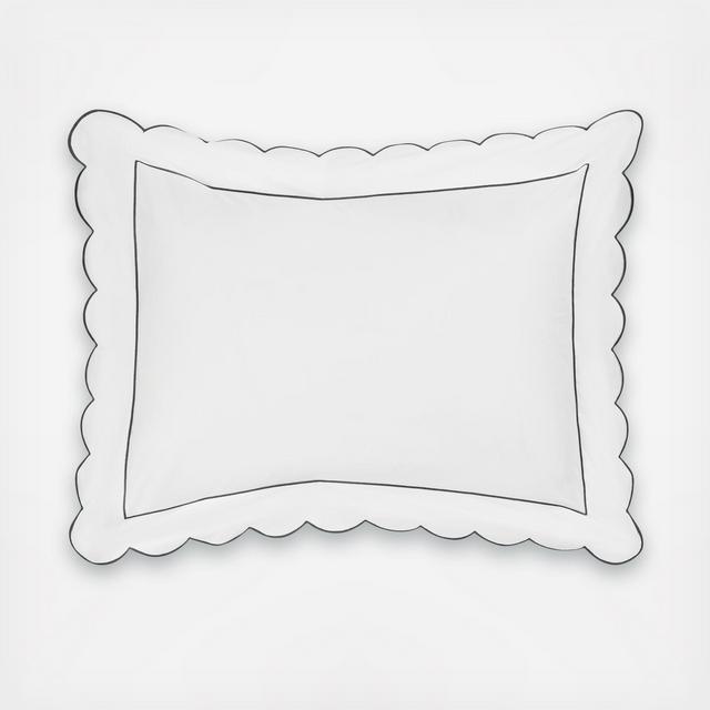 Matouk King Butterfield Sham Set in Sea
