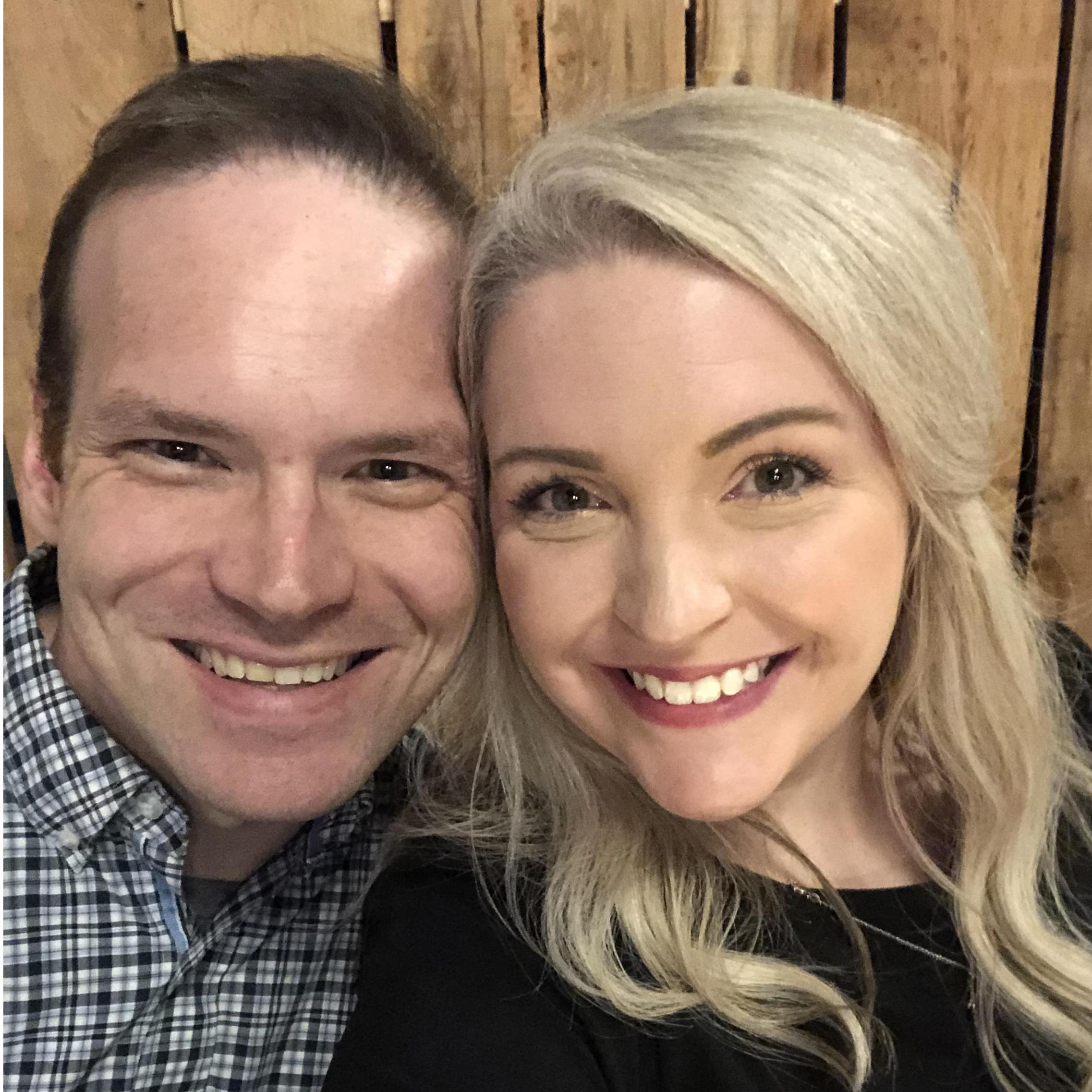 At a friend’s wedding. Can’t wait for our turn in June!