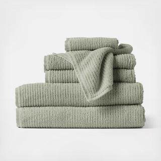 Temescal Organic Ribbed 6-Piece Towel Set