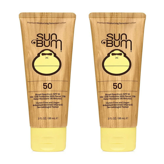 Sun Bum Sun Bum Original Spf 50 Sunscreen Lotion Vegan and Reef Friendly (octinoxate & Oxybenzone Free) Broad Spectrum Moisturizing Uva/uvb Sunscreen With Vitamin E 3 Ounce 2 Pack