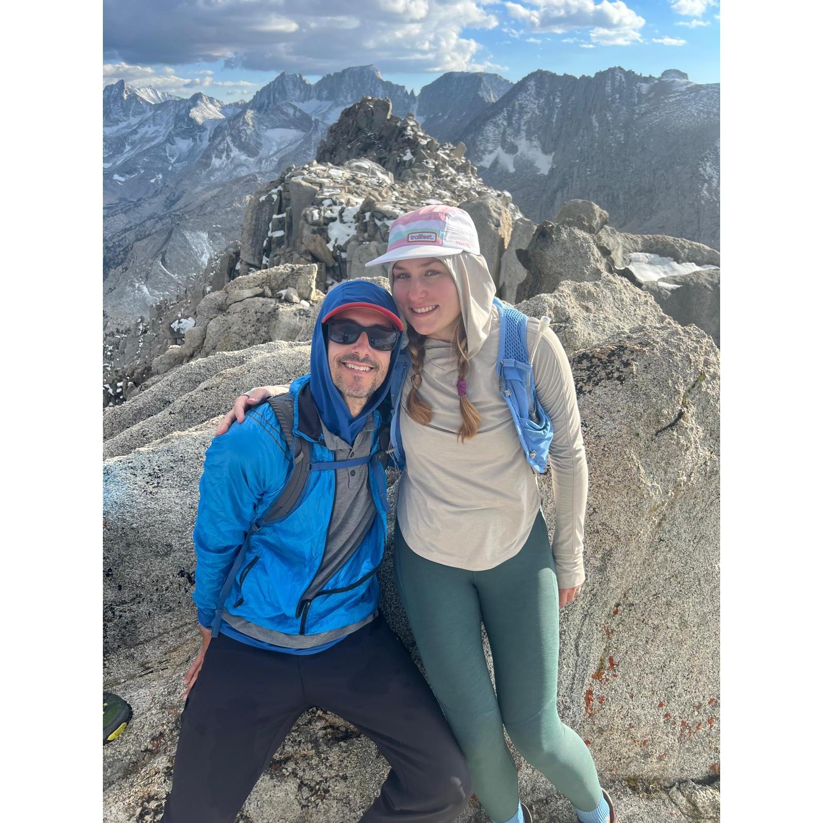 We had just summited Mount Starr in Mammoth, it was a harrowing but strong bonding experience!