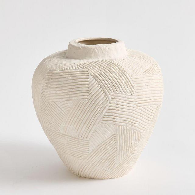 Earthenware Textured Vase Large