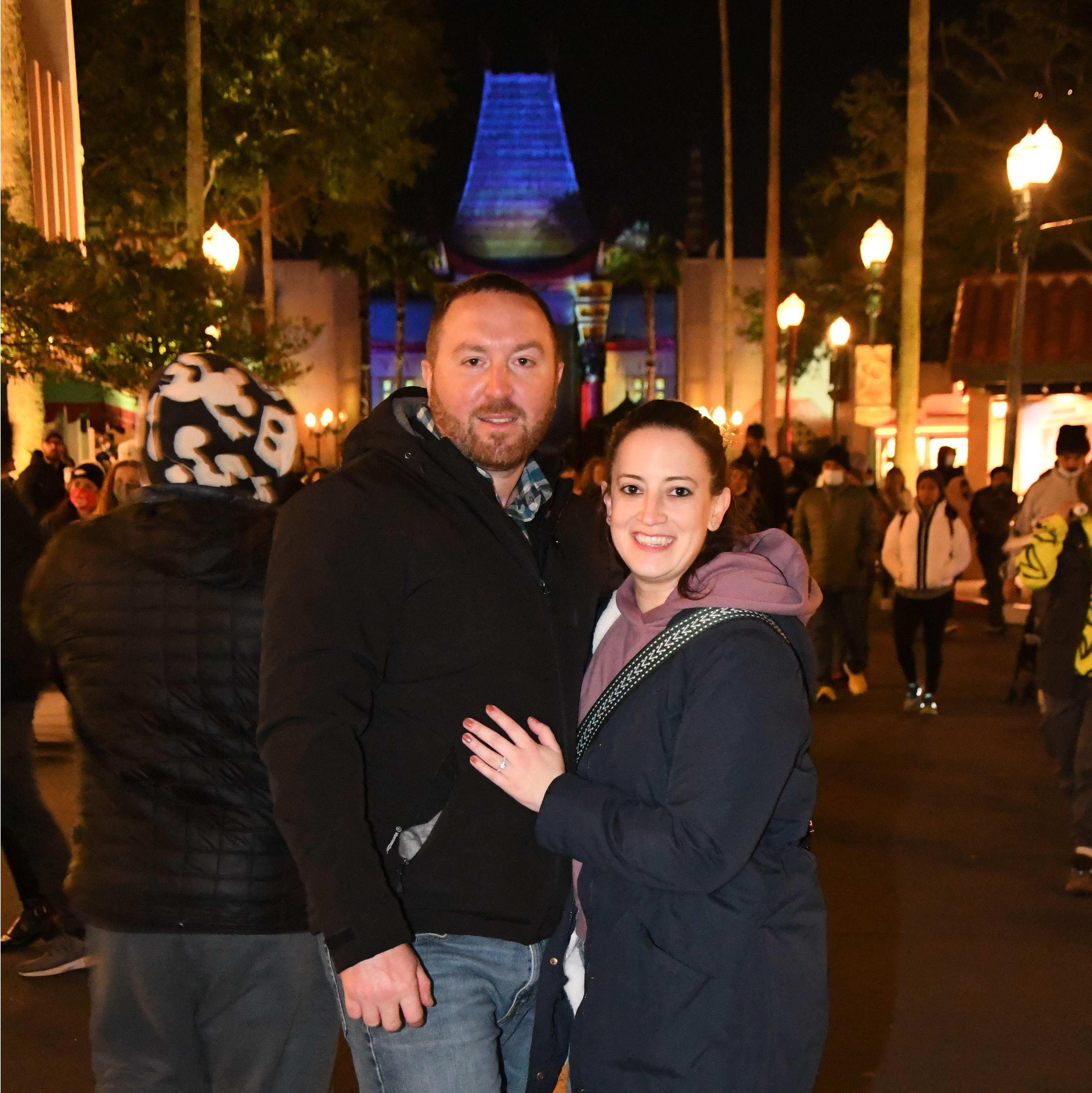 The night we got engaged in Hollywood Studios! January 29, 2022