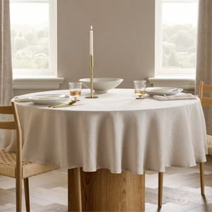 European Linen Tablecloth - 70" Round