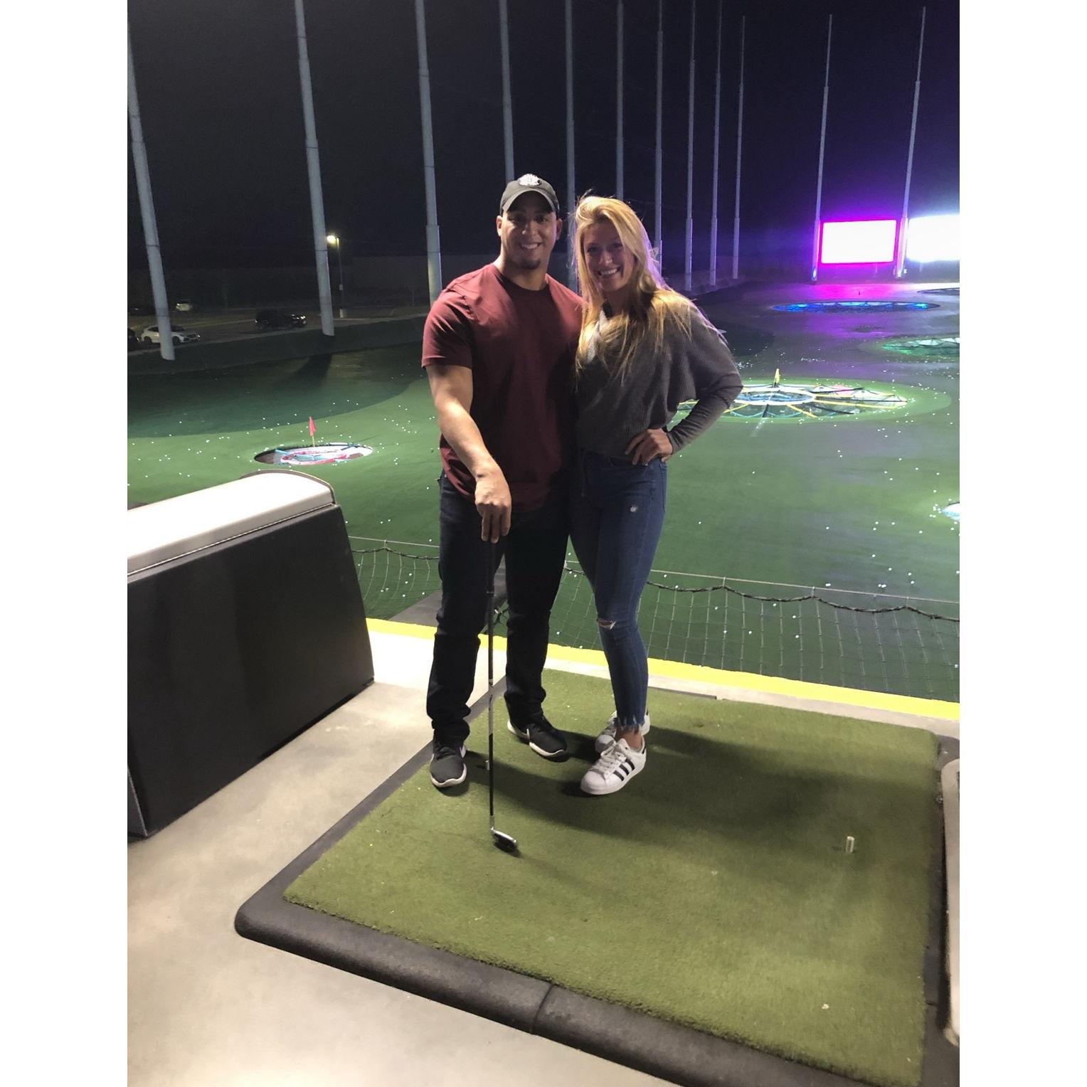 Golfing