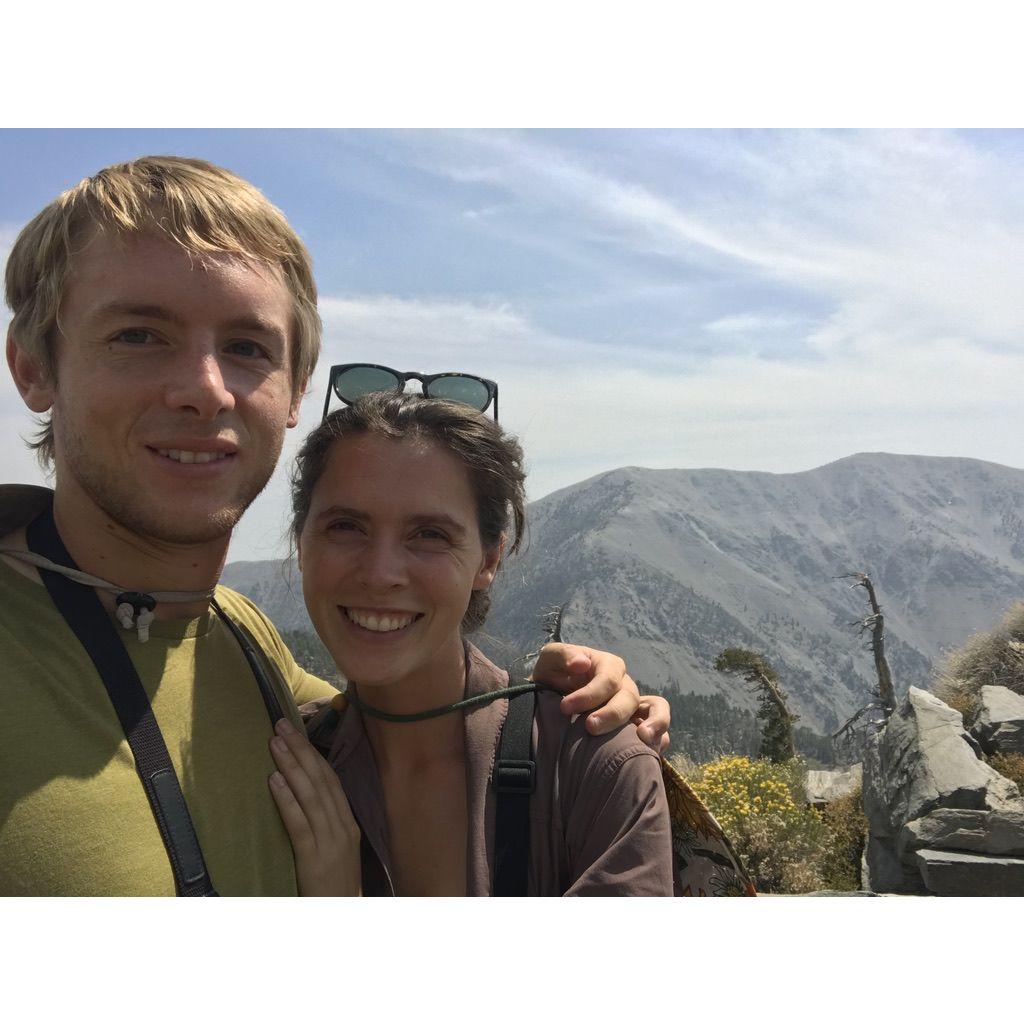 Hiking the Devil's Backbone in Wrightwood, CA.