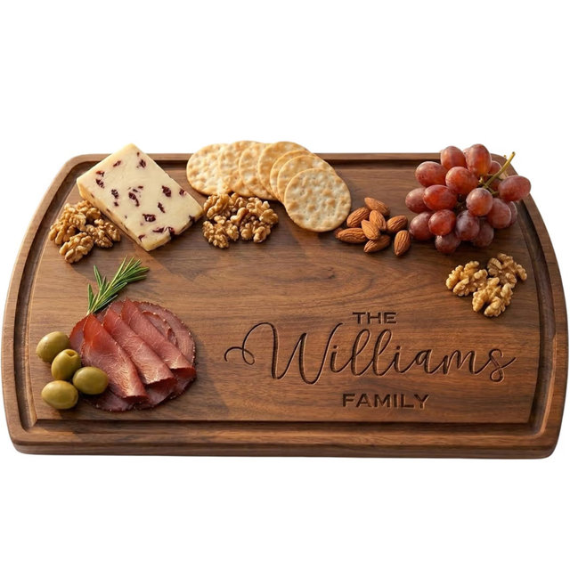 Personalized Cutting Board with Display Stand – Custom Charcuterie Board, Women, Gift Idea for Wedding, Bridal Shower, Engagement, Anniversary, Housewarming, Birthday, Couples, Mom, Mother’s Day Gifts