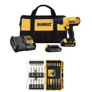DEWALT 20V MAX Lithium-Ion Cordless Drill/Driver with Bit Set