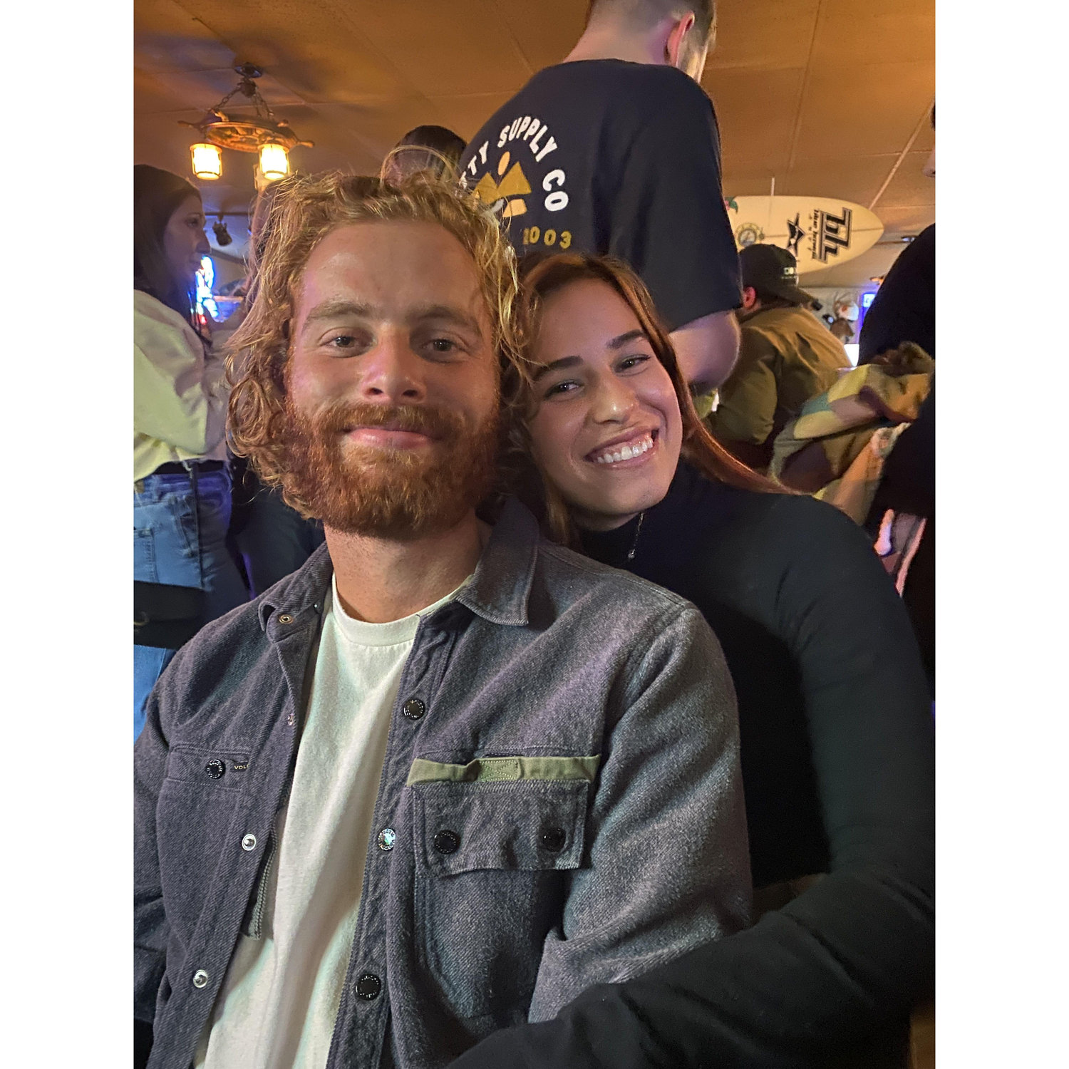 Our first photo together