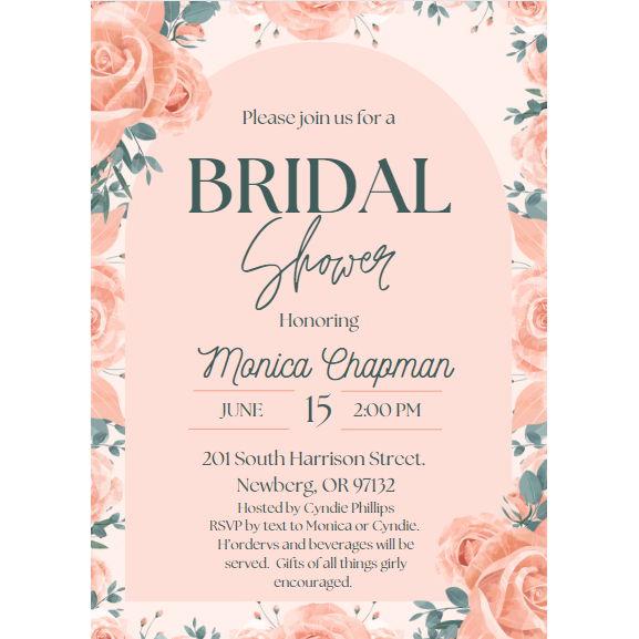 Bridal Shower June 15th