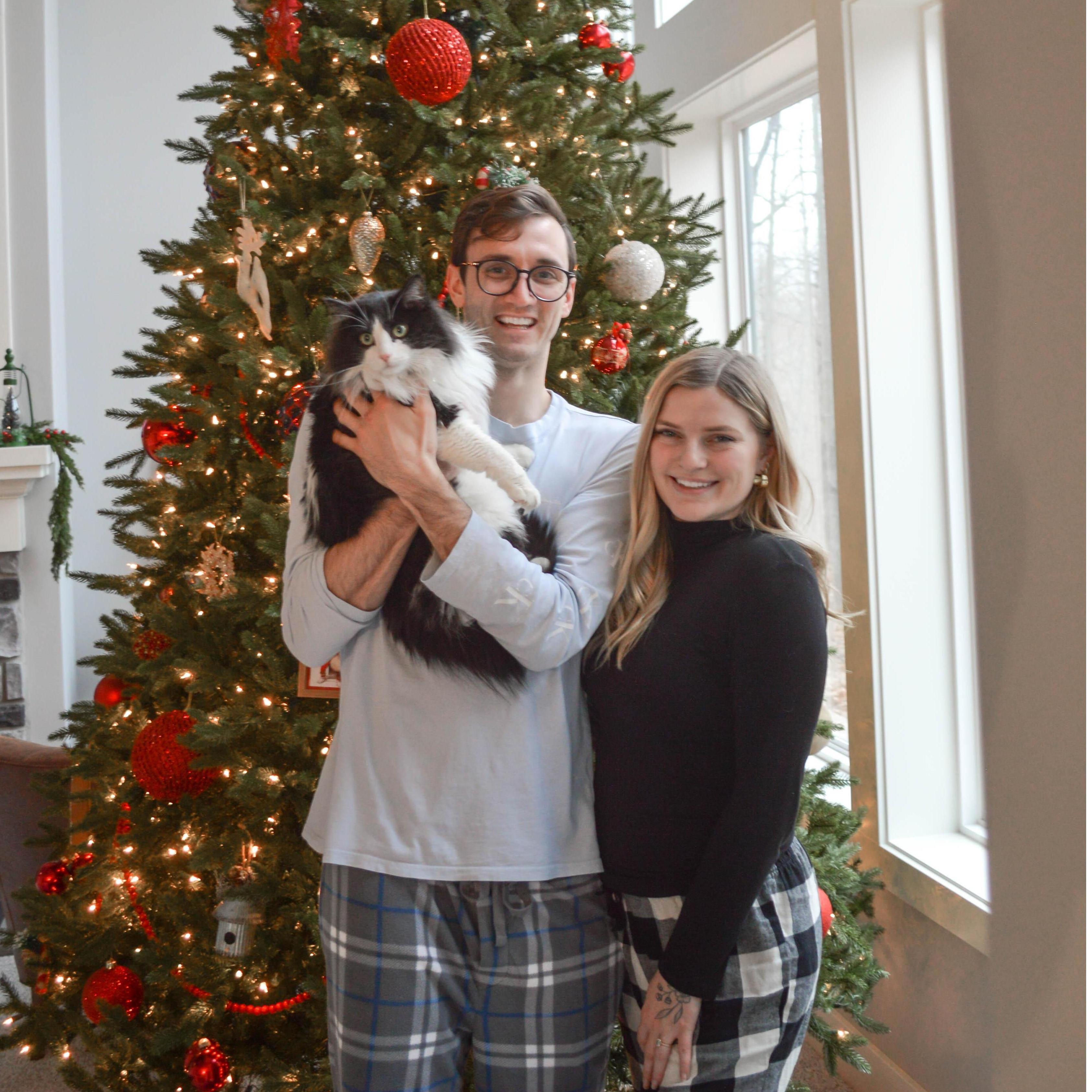 Our last Christmas unmarried with our girl, Waldo.
