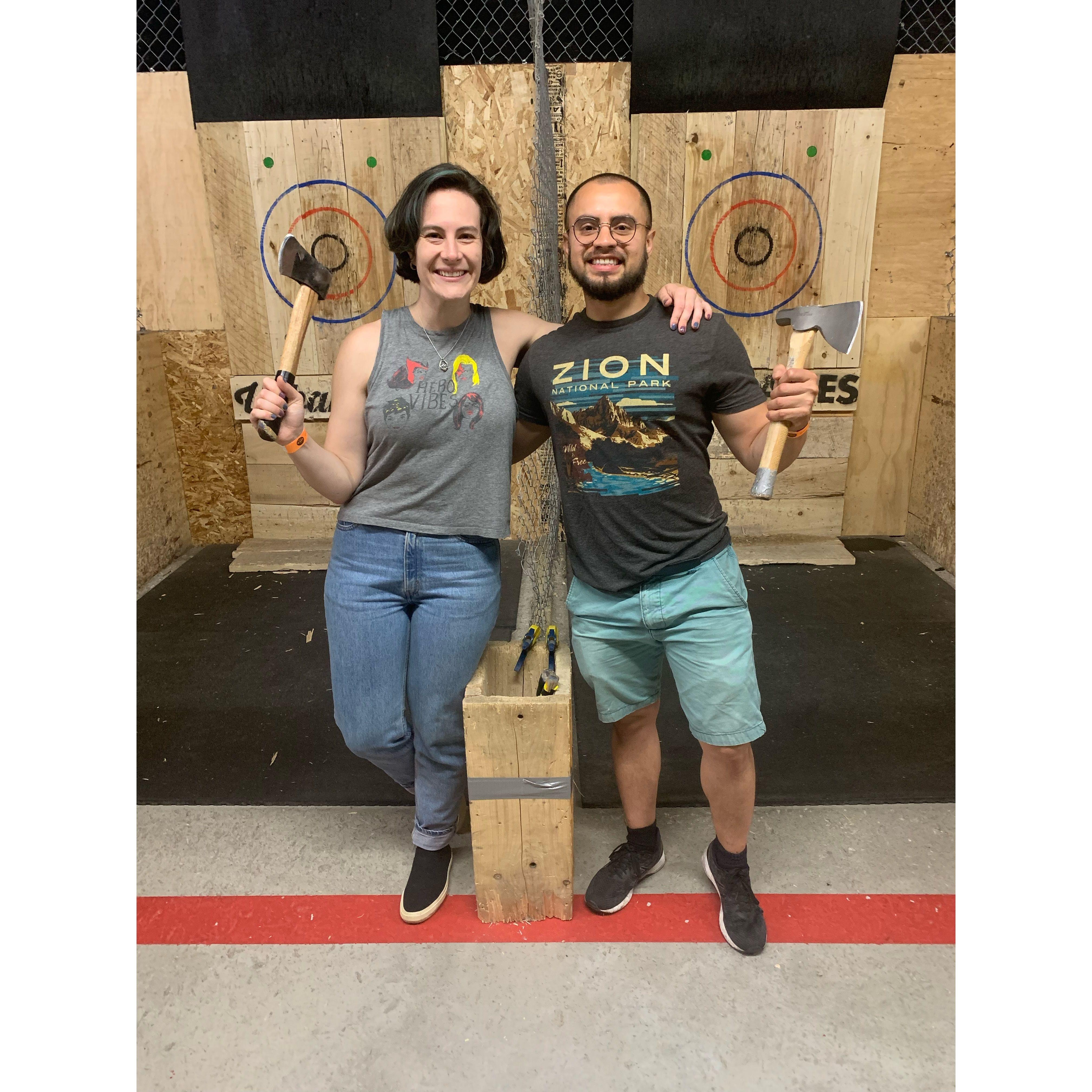 Axe throwing in Somerville in 2023