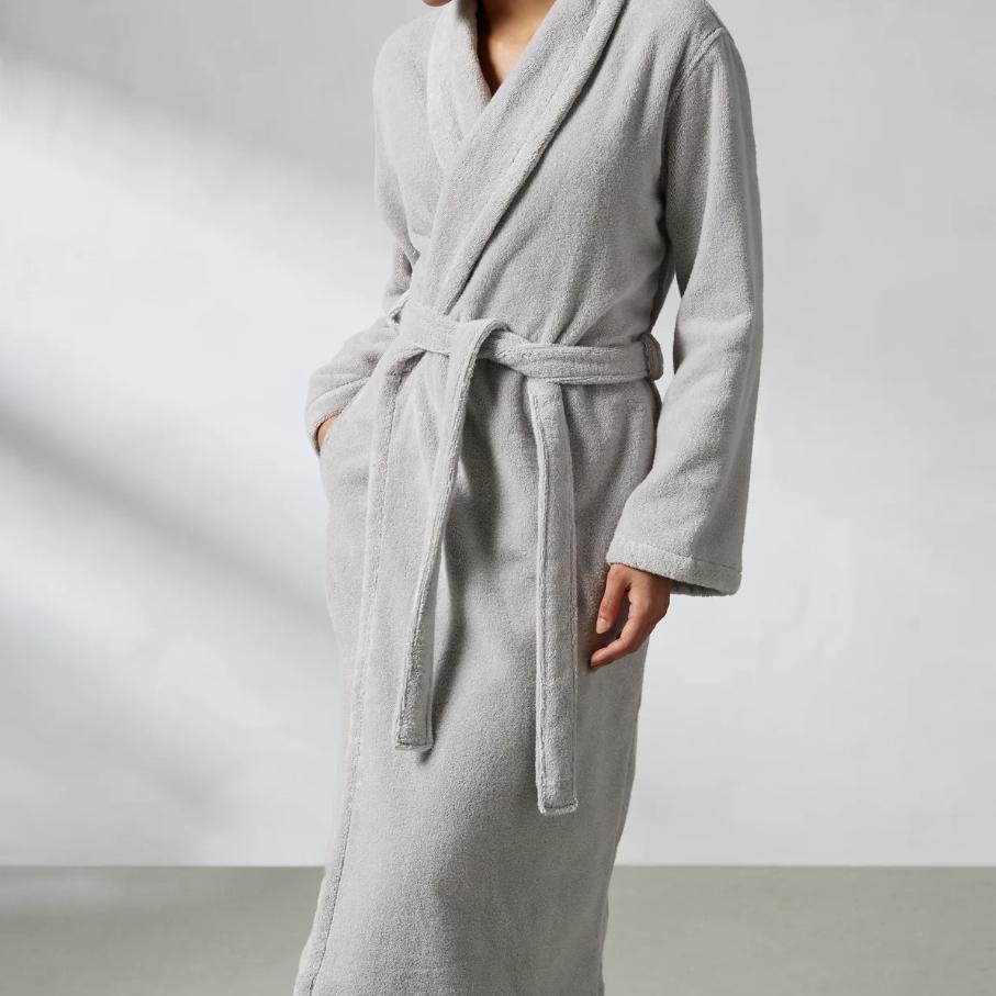 Turkish Cotton Robe Grey