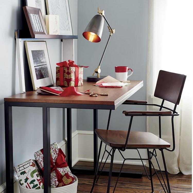 Crate And Barrel Pilsen Walnut Top Desk Zola