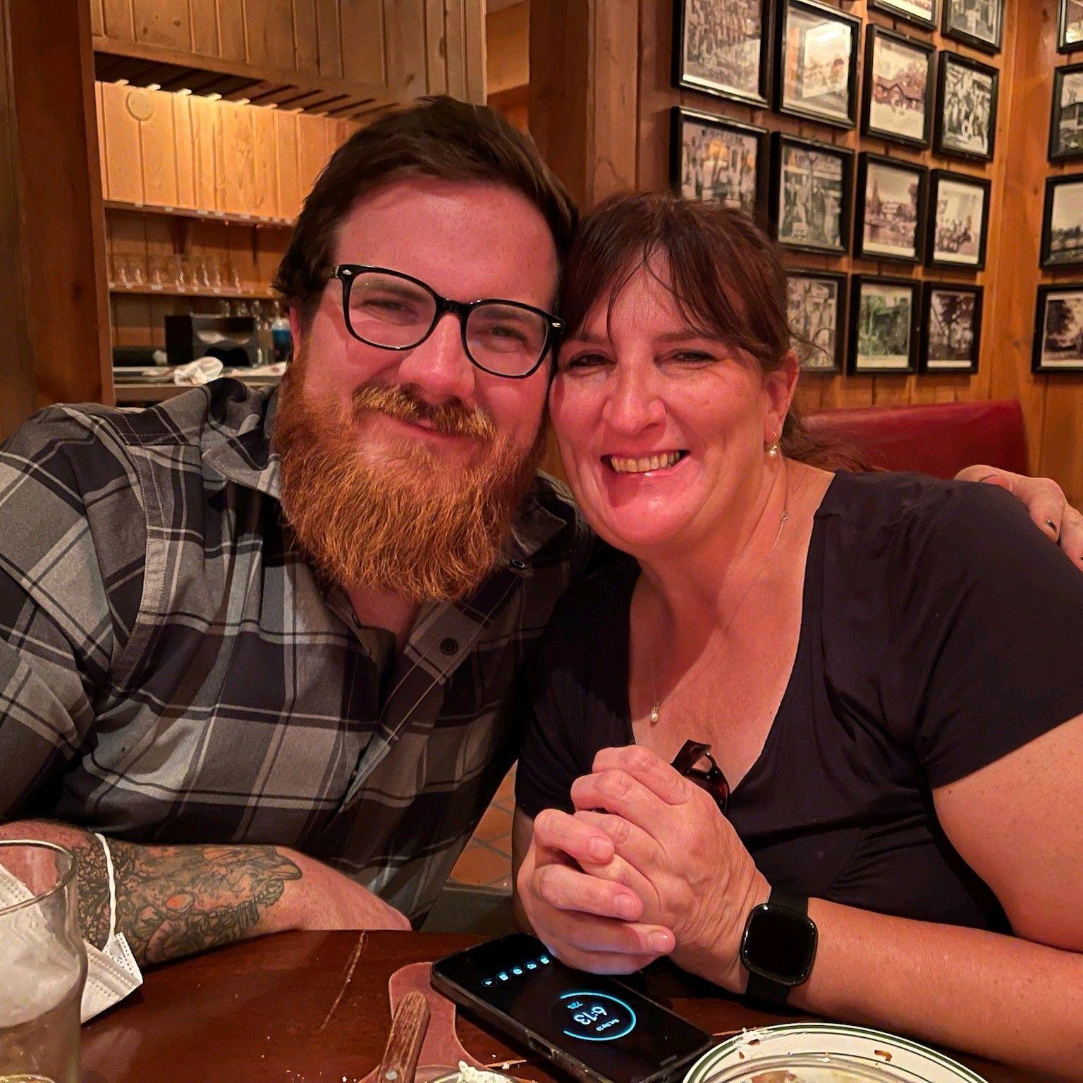 Nick and Rhonda at L. Woods Lodge 2021