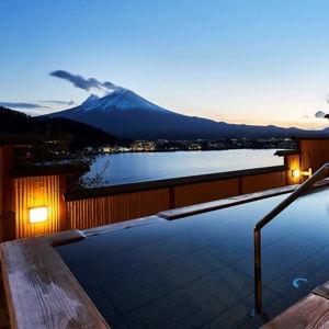 Onsen con vista al Fuji