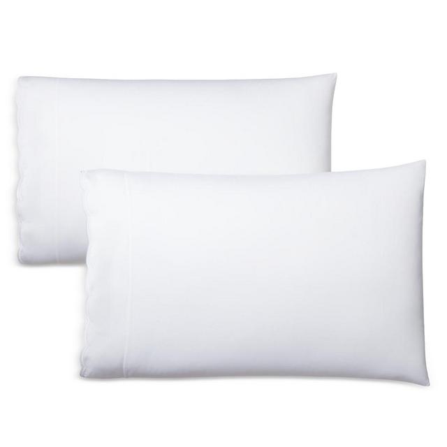 Ralph Lauren Malin Scallop Organic Cotton Sateen King Pillowcase, Pair