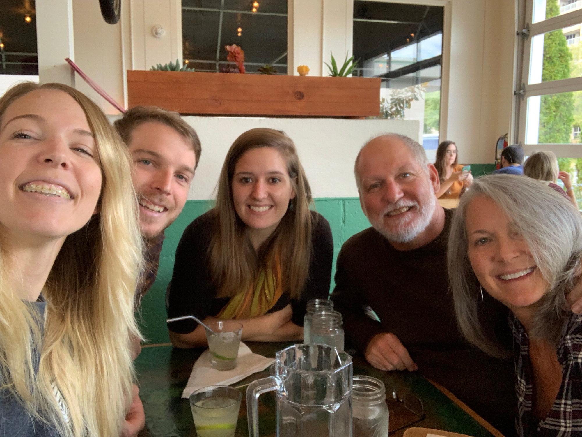 Margaritas with Chase's family!