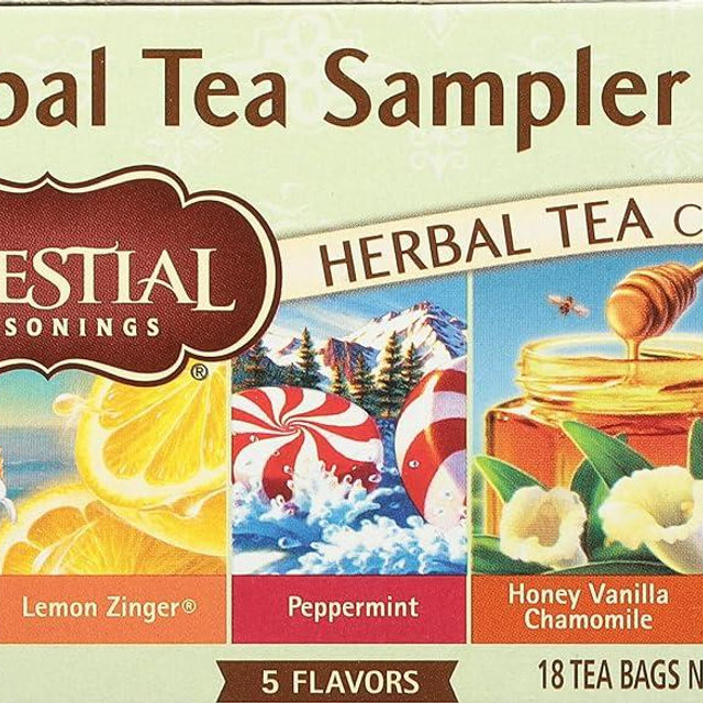 Celestial Seasonings Herbal Tea, Tea Sampler, 18 Count