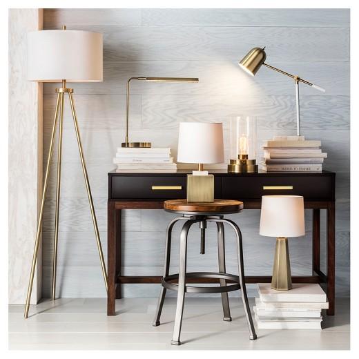 Cantilever LED Task Lamp with Marble Base - Threshold™