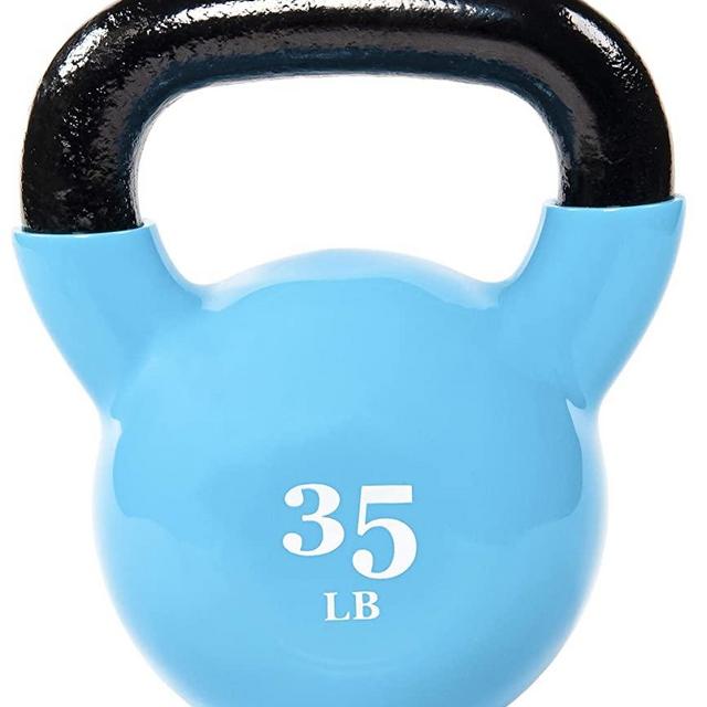 Everyday Essentials All-Purpose Color Vinyl Coated Kettlebell