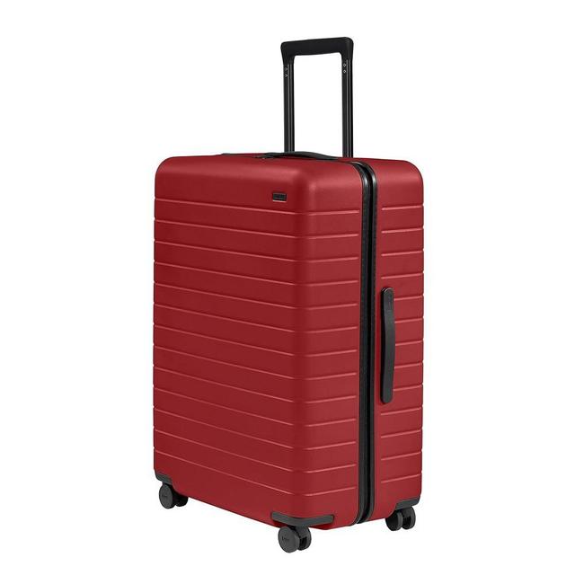Away Large Checked Luggage, 29 Inch Hardside Suitcase with Spinner Wheels, Lightweight & Durable, TSA Lock, Tango Red