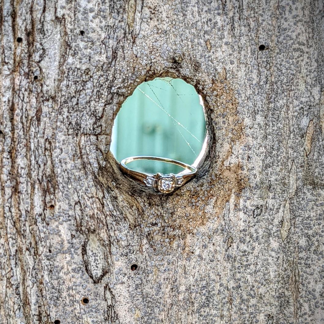 He proposed with his great-grandmother's ring