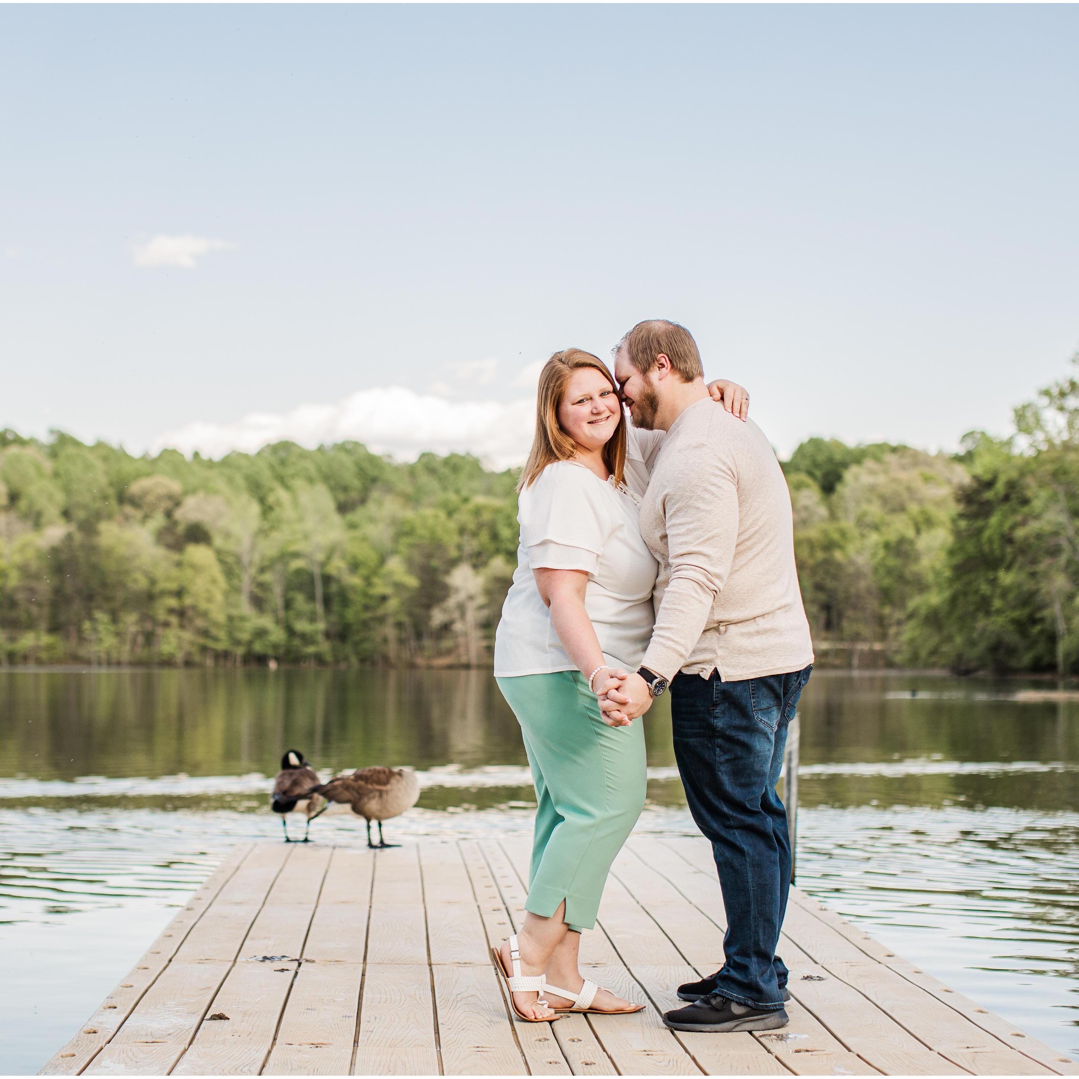 Engagement picture at Salam Lake