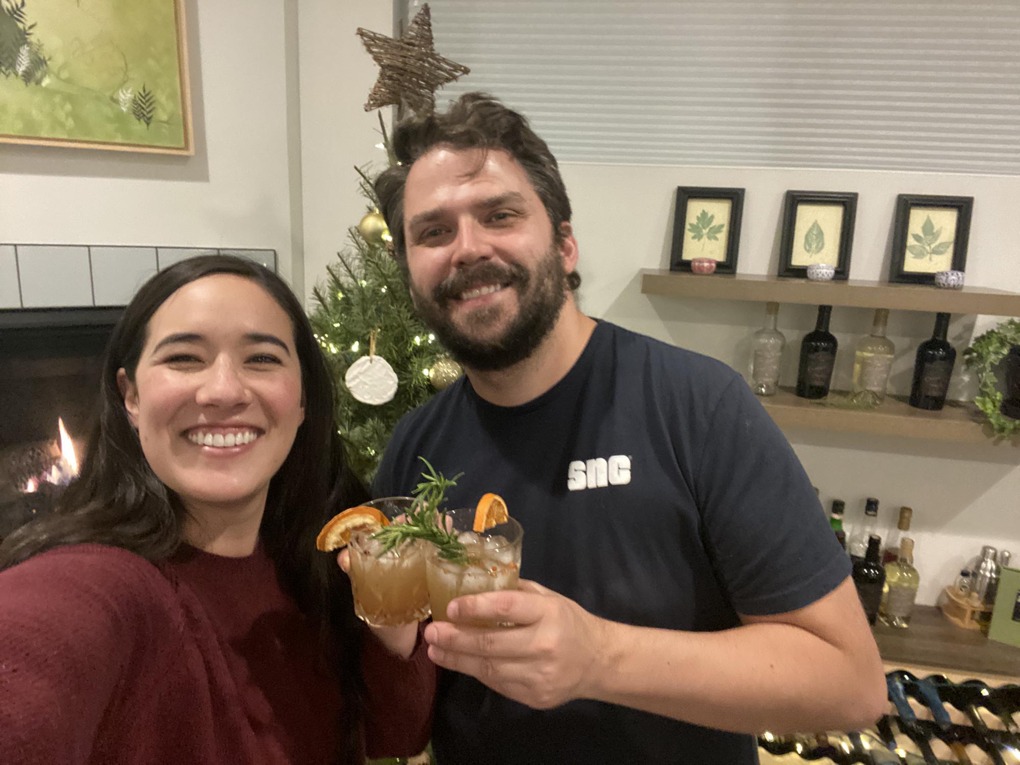 Making Christmas Cocktails