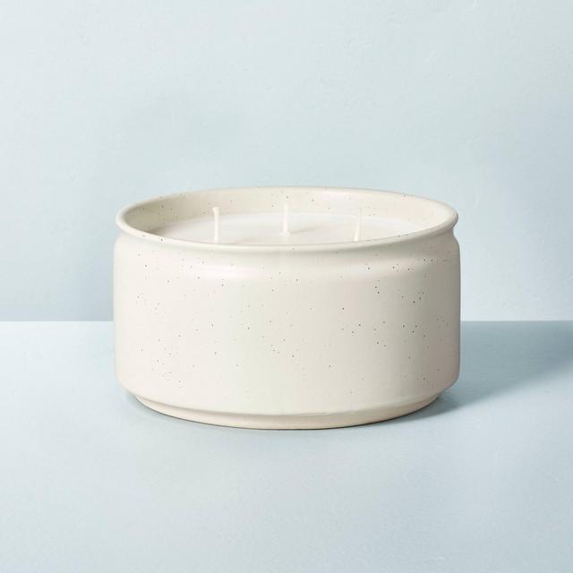 Speckled Ceramic Oak & Lavender Jar Candle Cream 25oz - Hearth & Hand™ with Magnolia