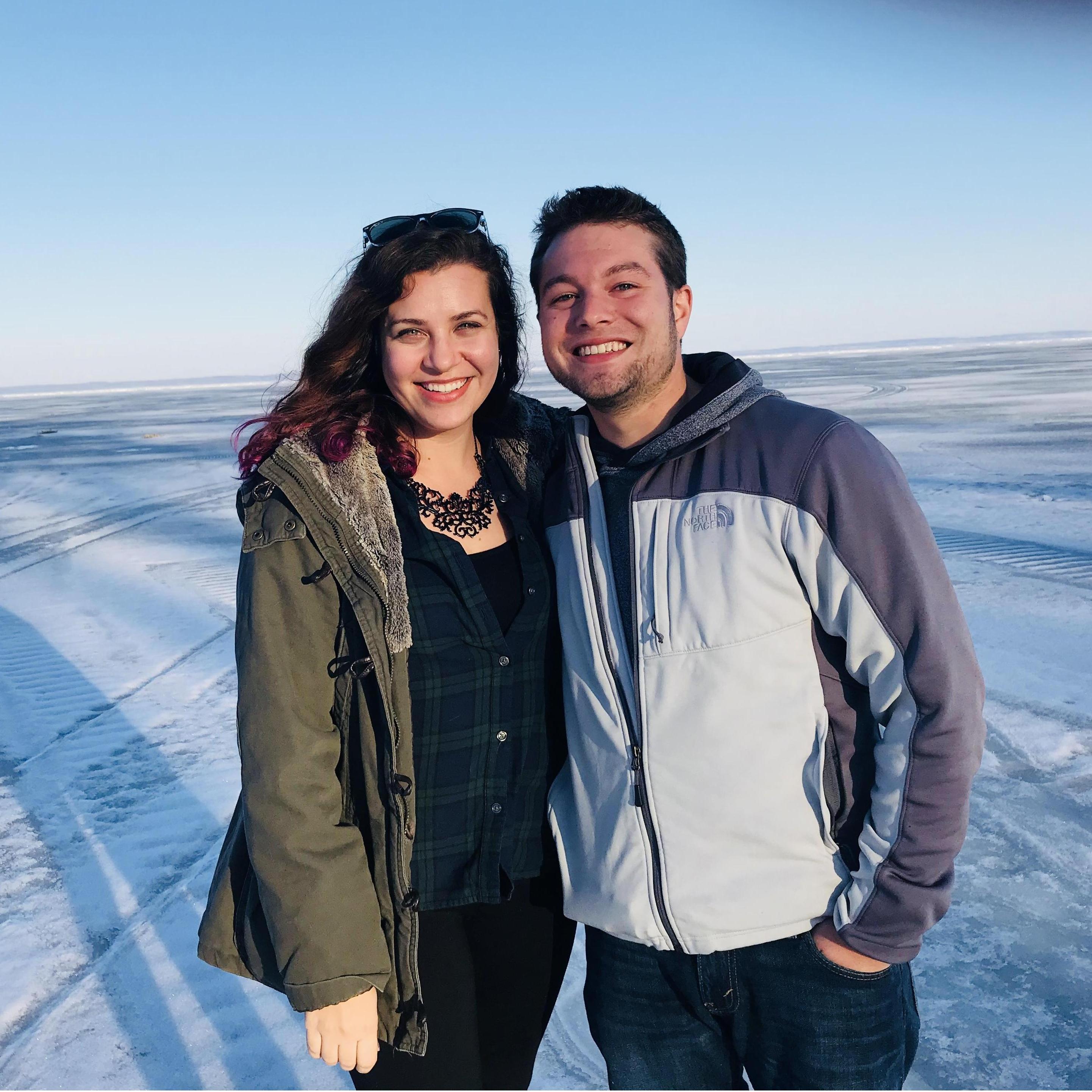 On the ice in Wisconsin