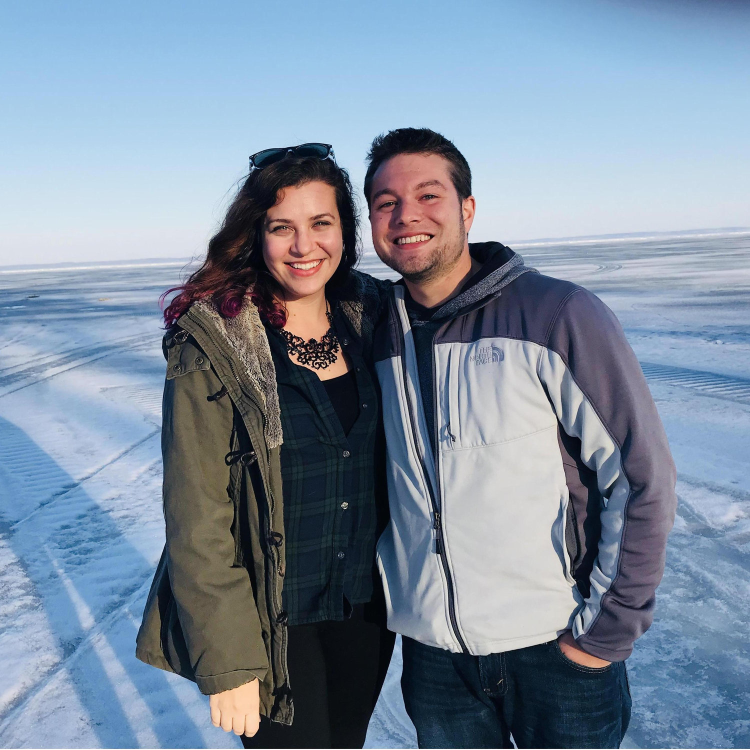 On the ice in Wisconsin
