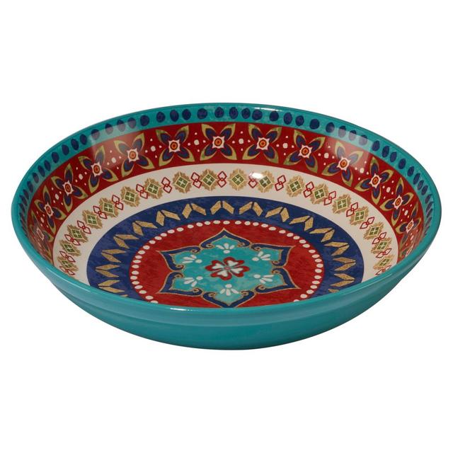 Certified International Monterrey by Veronique Charron Ceramic Serving Bowl 128oz Blue