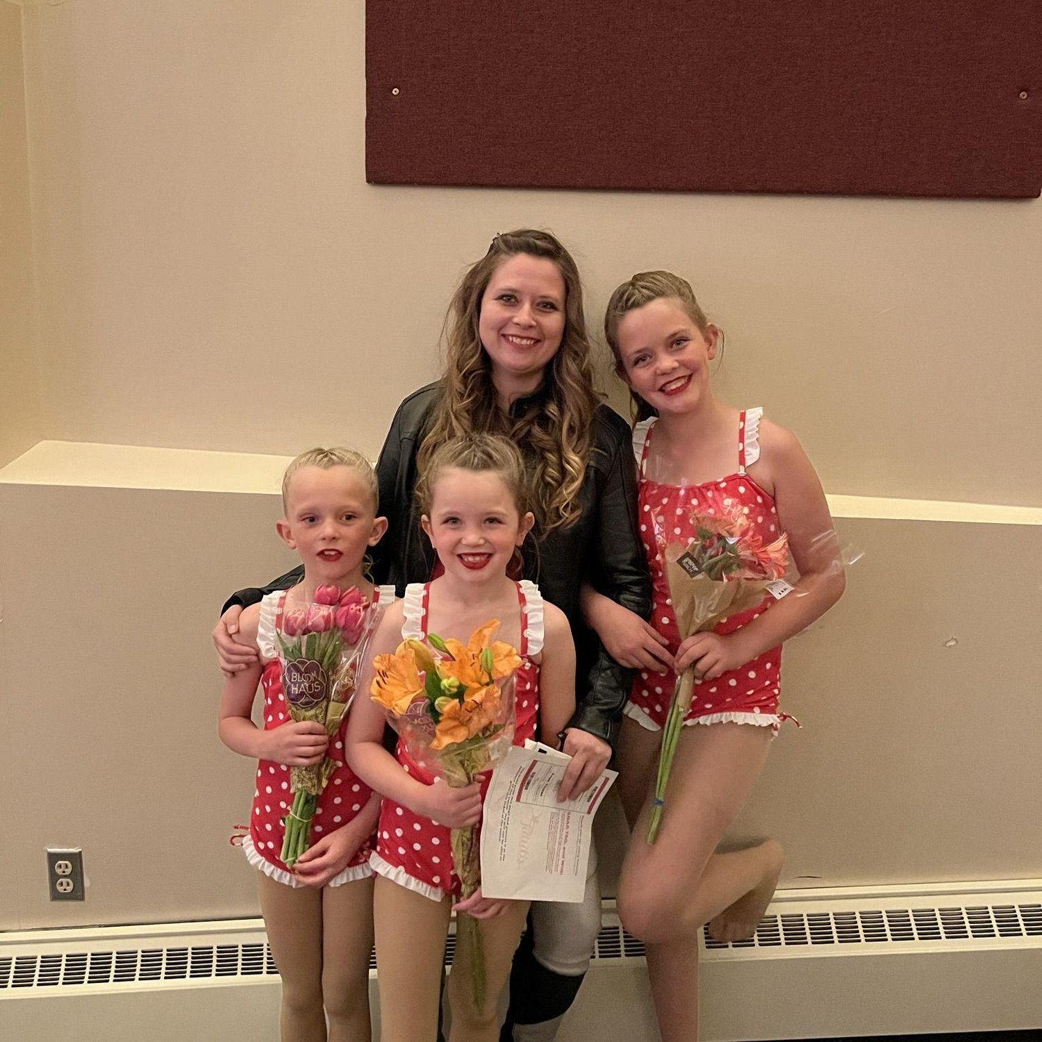Kris & Girls at dance recital.