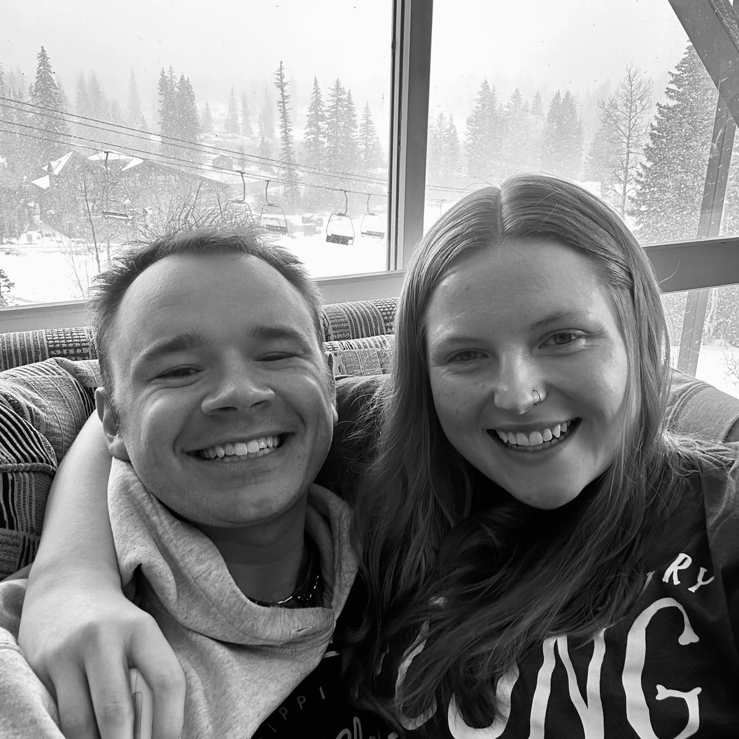 Snowy mountains in Colorado with Bailey’s parents!