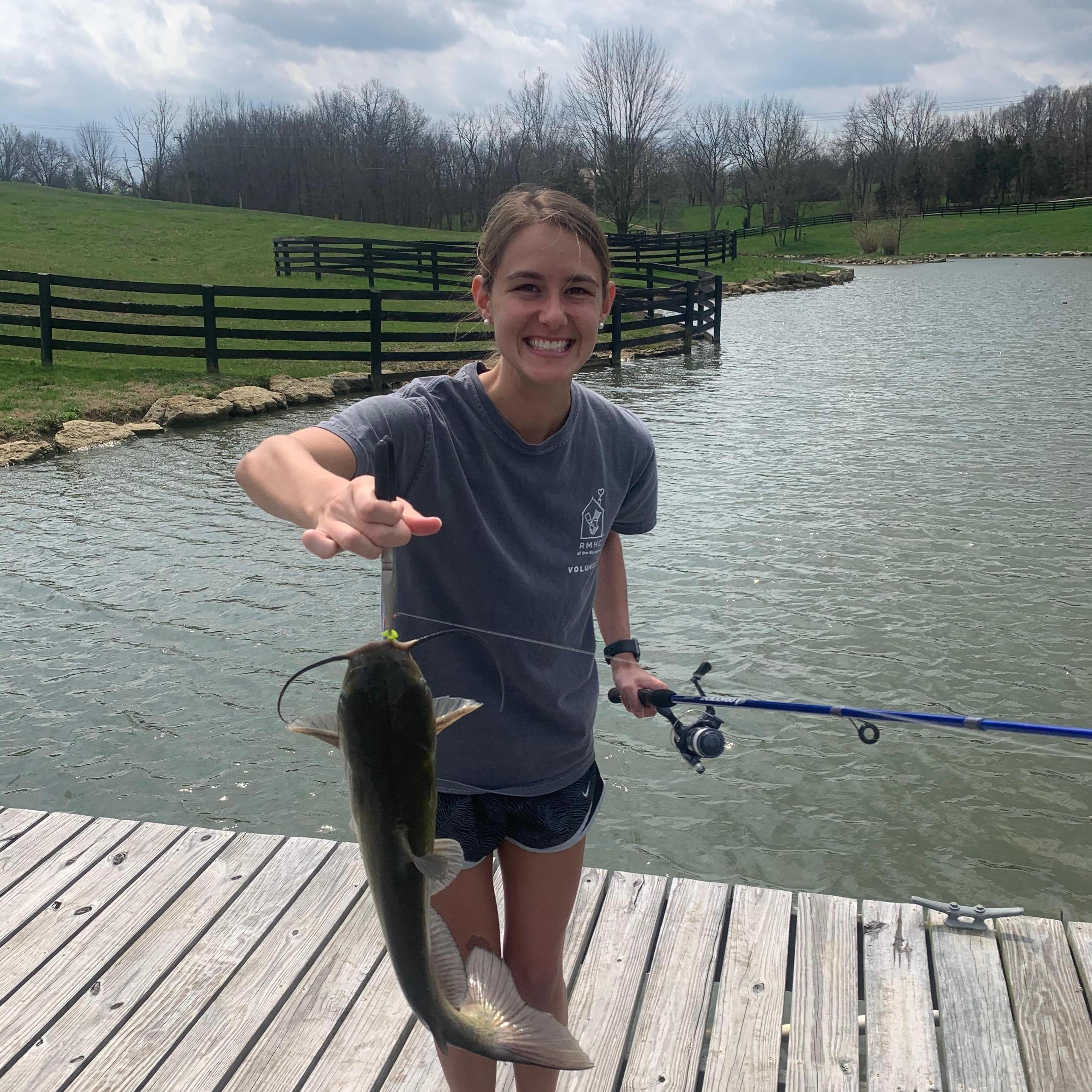 Emma's catch at Bob's Pond (March 2020)