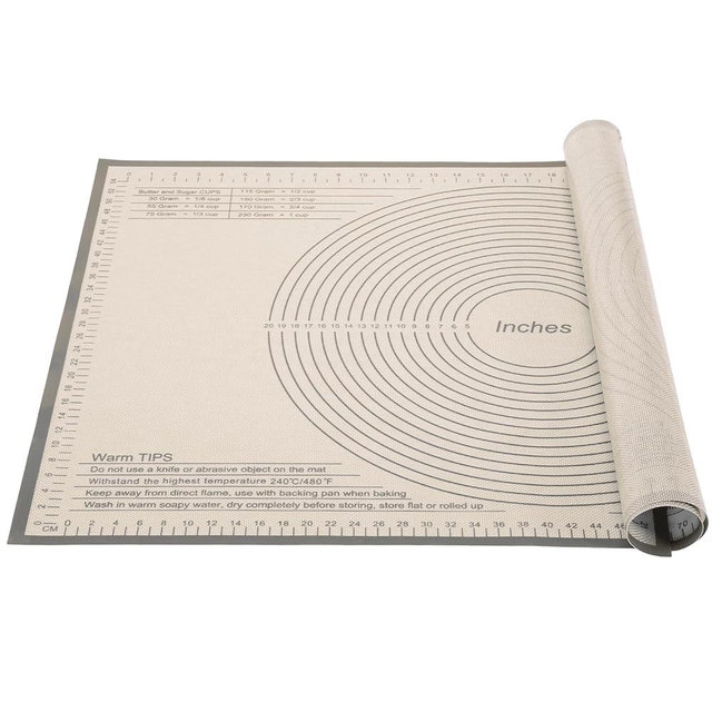 Silicone Pastry Mat 36x24 Inch Nonstick Baking Mat Perfect for Dough Mat, Pastry Board, Dough Rolling Mat, Kneading Board, Pie Crust Mat, Fondant Mat, Pasta/Pizza Mat, Kitchen Counter Mat