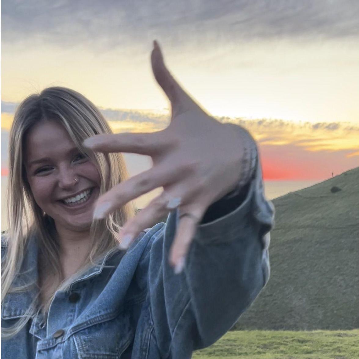 We had a beautiful sunset that night.