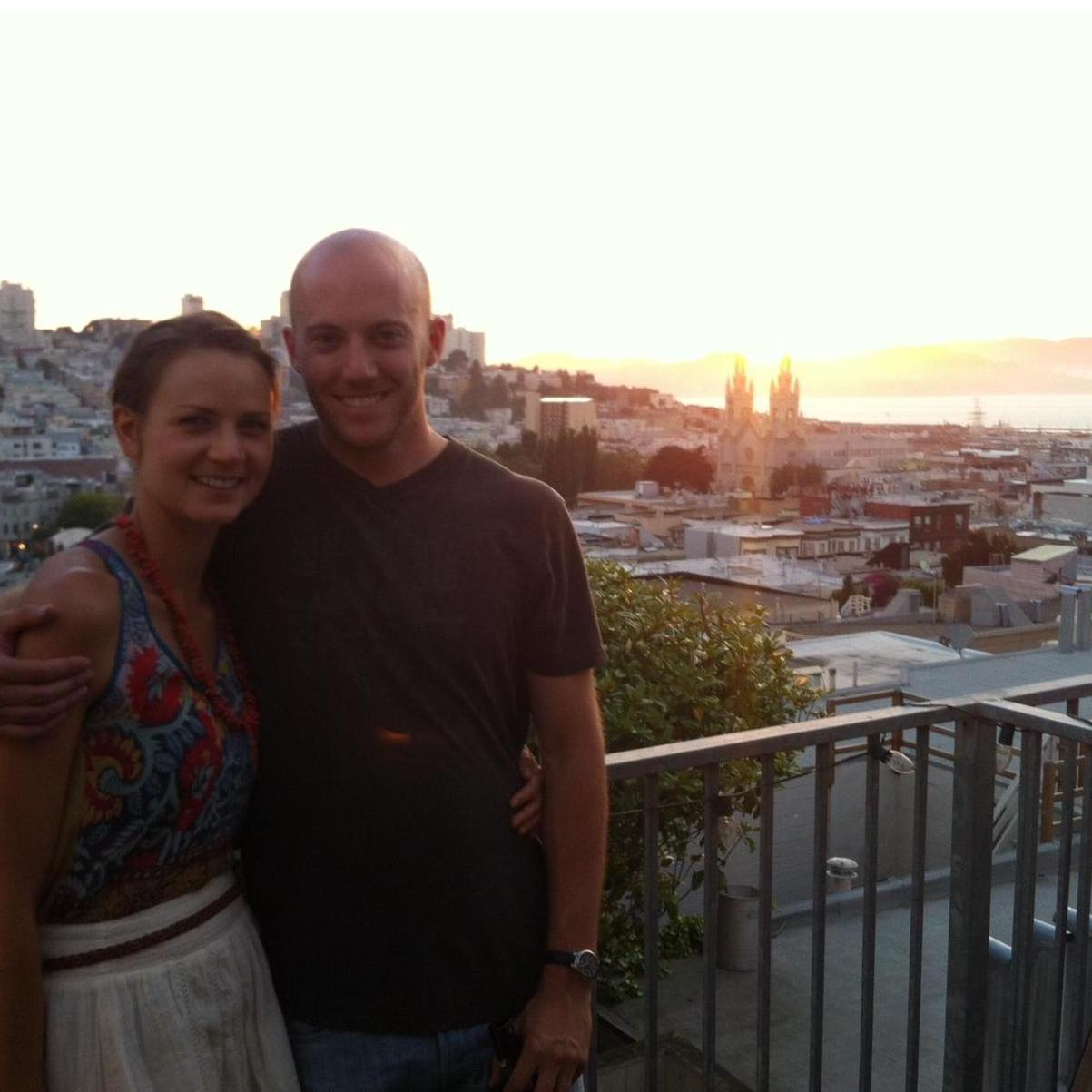 San Francisco, CA 
Our first year together. Where we met and eventually first lived together.