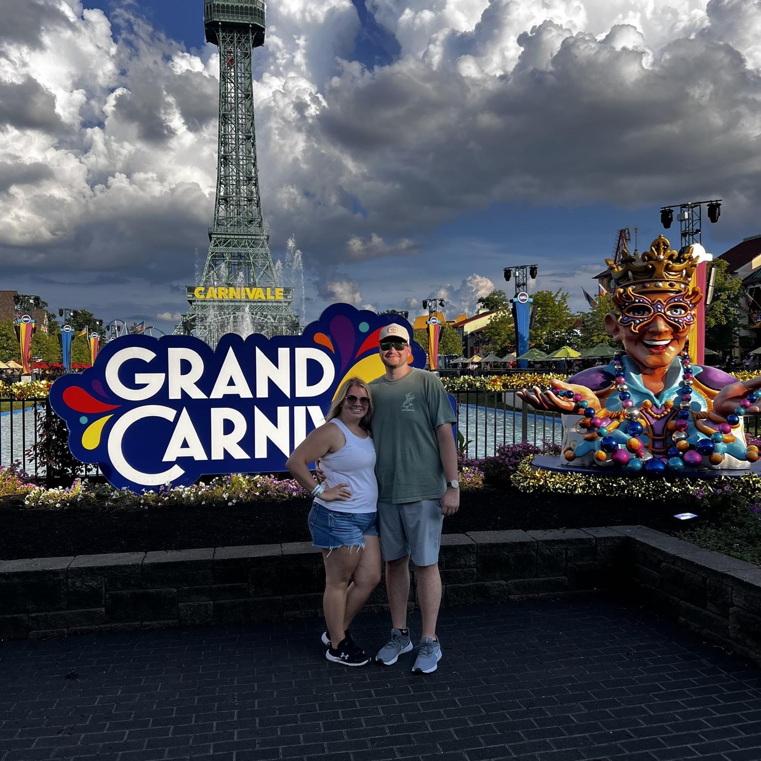 Kings island together before his sister left and I started my new job