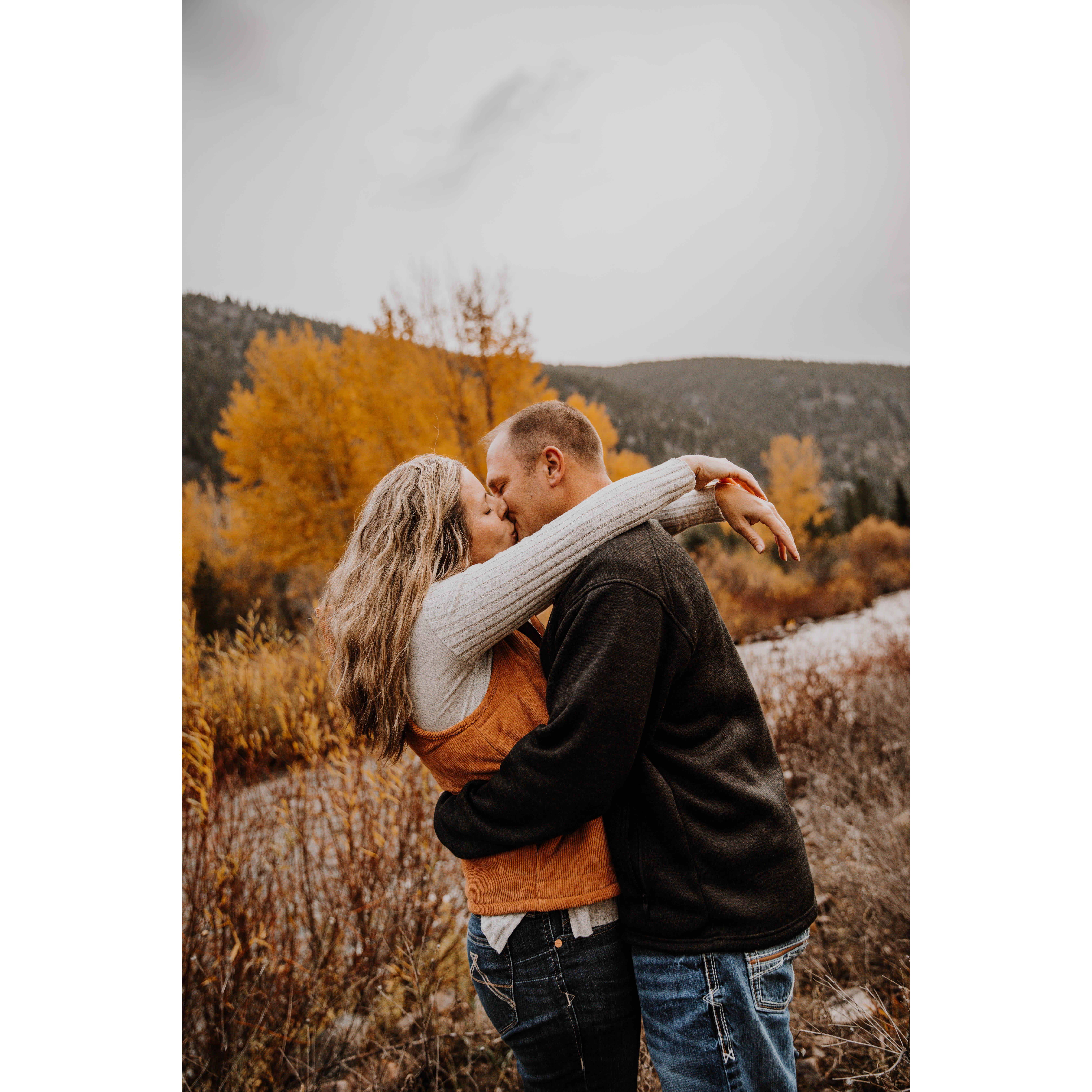 Engagement pictures at the ranch - the fall colors were gorgeous!