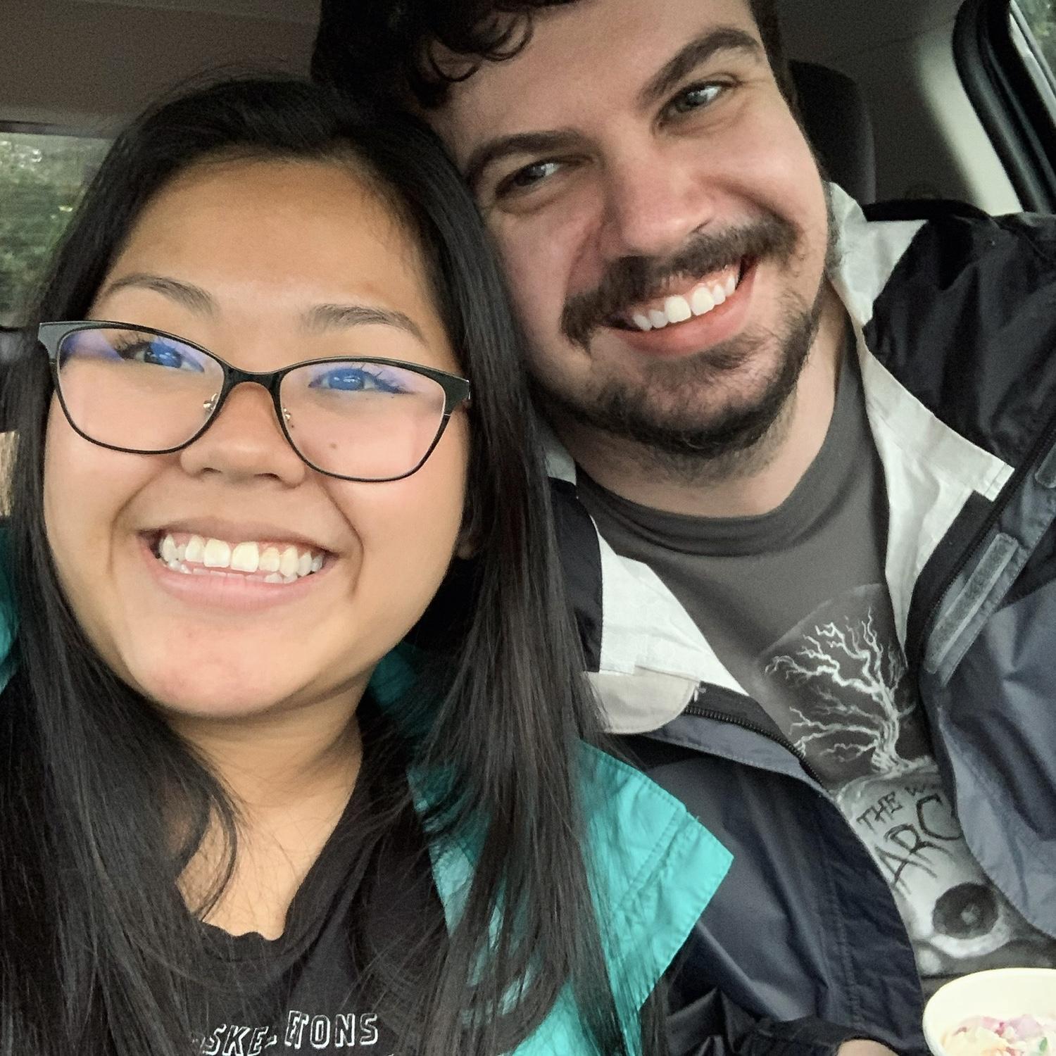 Our first picture together September 29, 2020