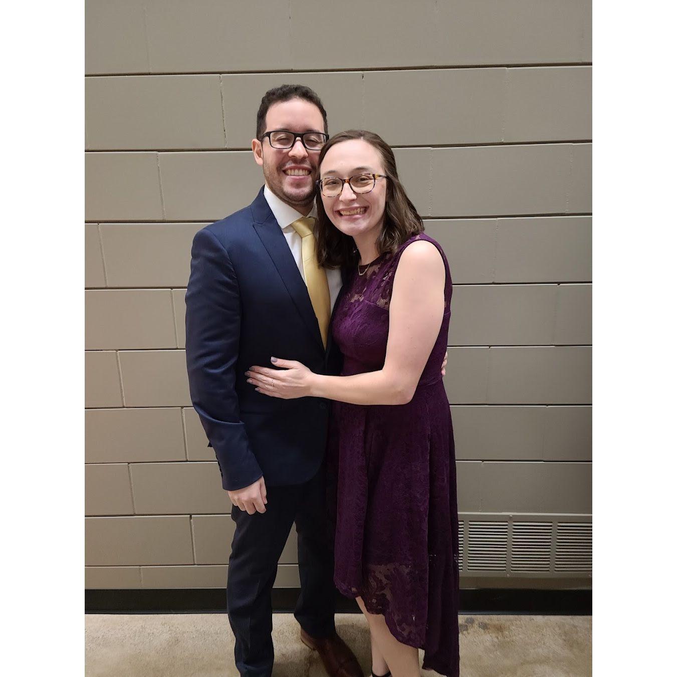 This was the first of five weddings we attended together