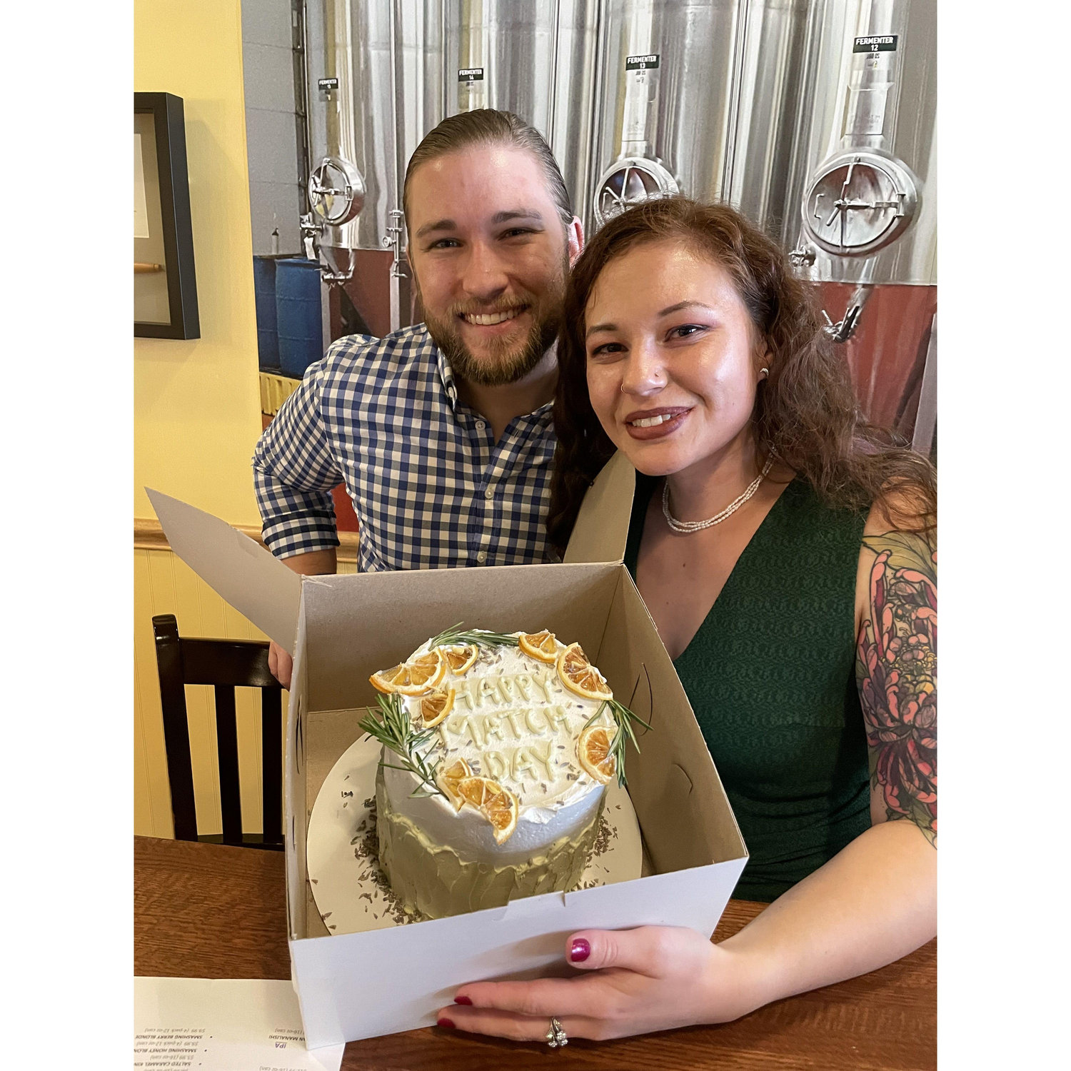 Celebrating Match Day with a "match-a" cake! Dylan had this cake made for me by a local baker