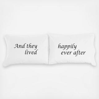 Happily Ever After Pillowcase, Set of 2
