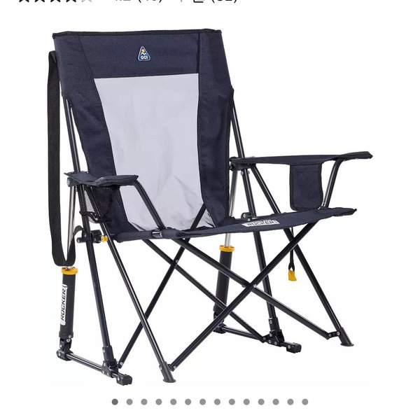 GCI Outdoor Comfort Pro Rocker XL Chair- CHARCOAL