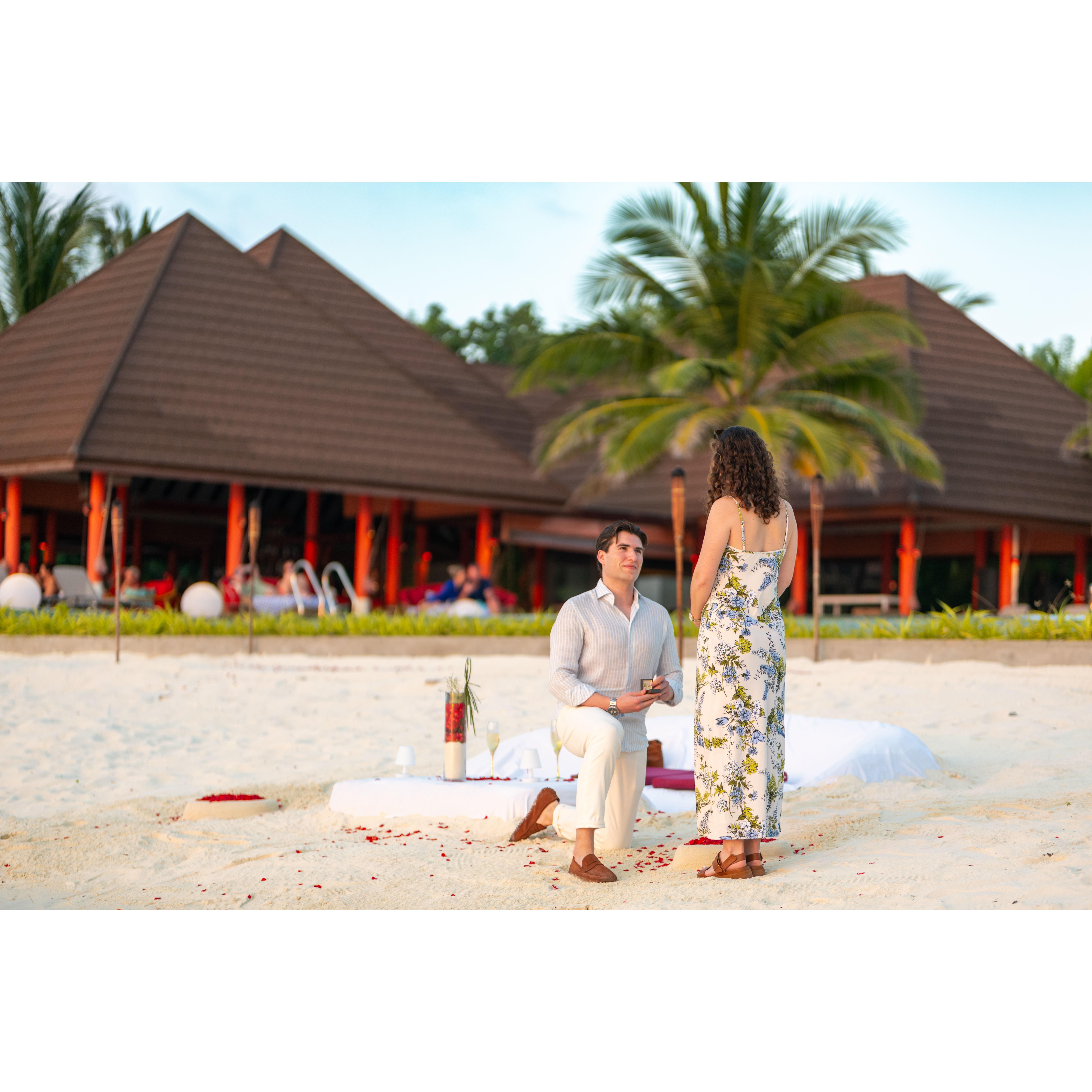 Proposal in Maldives